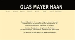 Desktop Screenshot of glas-mayer-haan.de